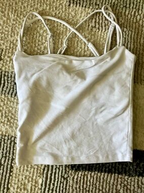 Carbon38 White Double-Strap Camisole